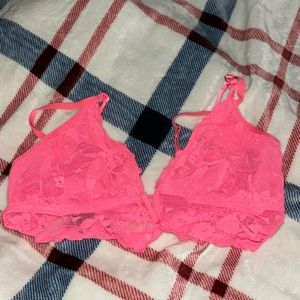 aerie pink bralette